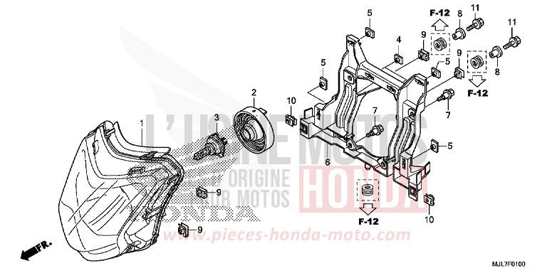 PROJECTEUR de Integra 750 GRAPHITE BLACK (NHB01) 2014